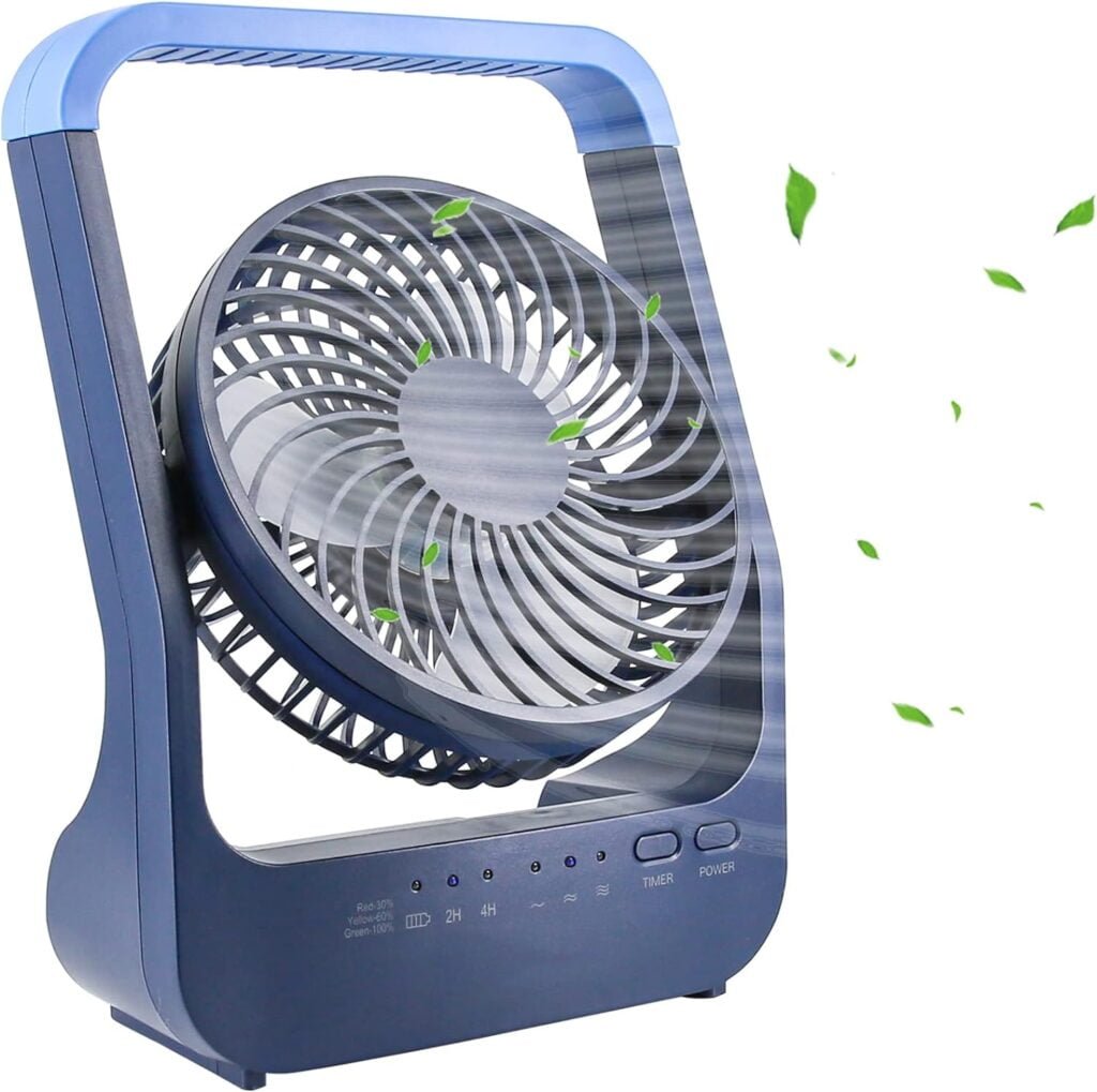 Ventilador de mesa para acampar